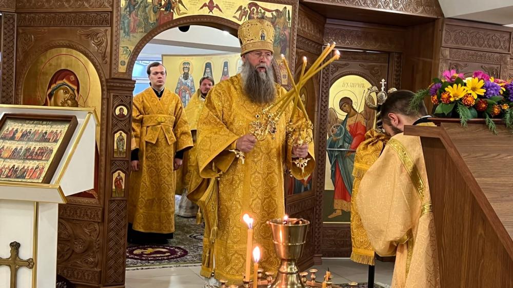 6 сентября 2022г Божественную Литургию в нашем храме совершил Владыка Клавдиан епископ Талды-Корганский